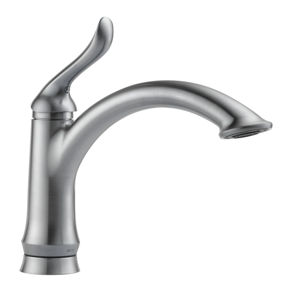 Delta Linden: Single Handle Kitchen Faucet - / Curve w/o Tab - D11 / Standard