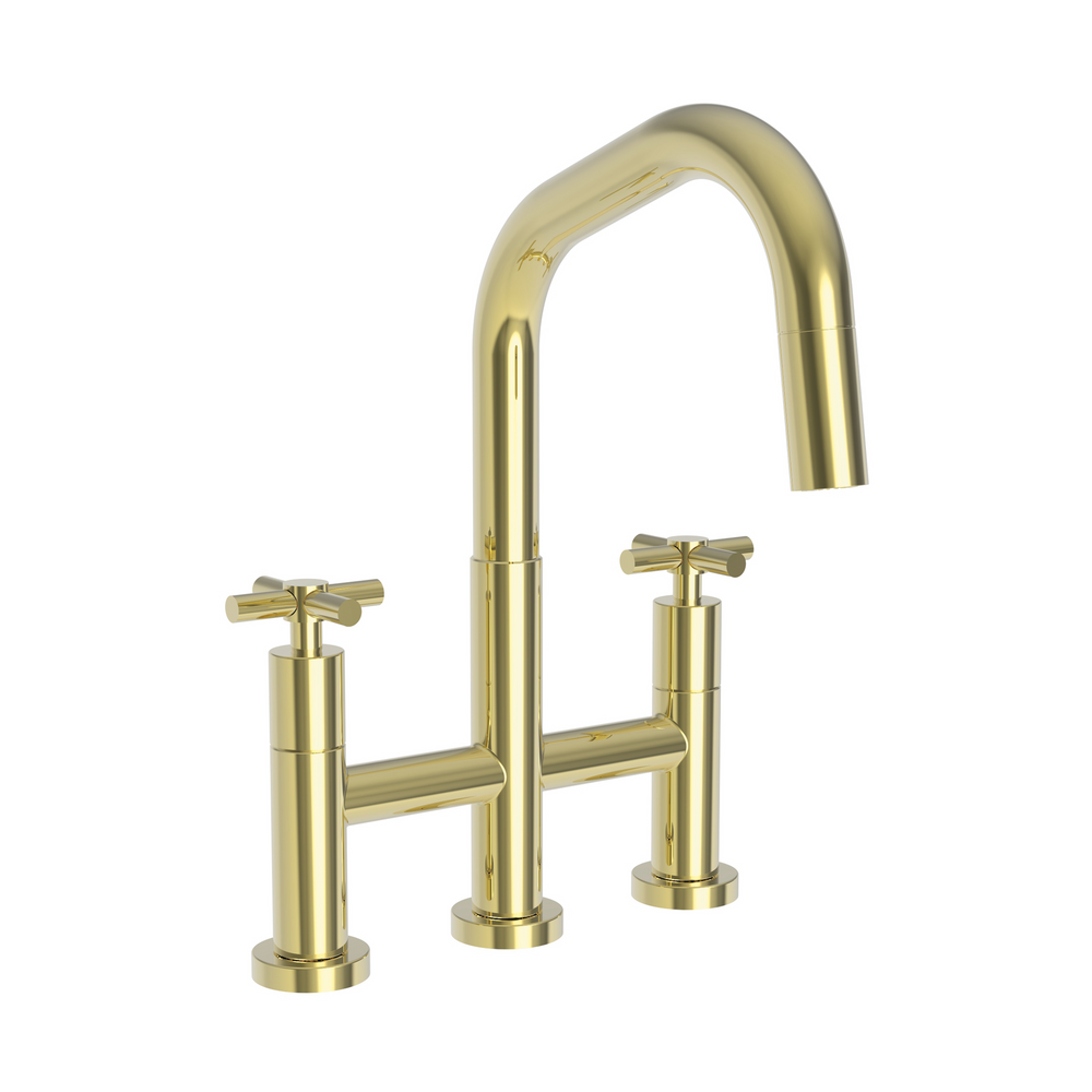 Newport Brass East Linear: Kitchen Bridge Pull-Down Faucet