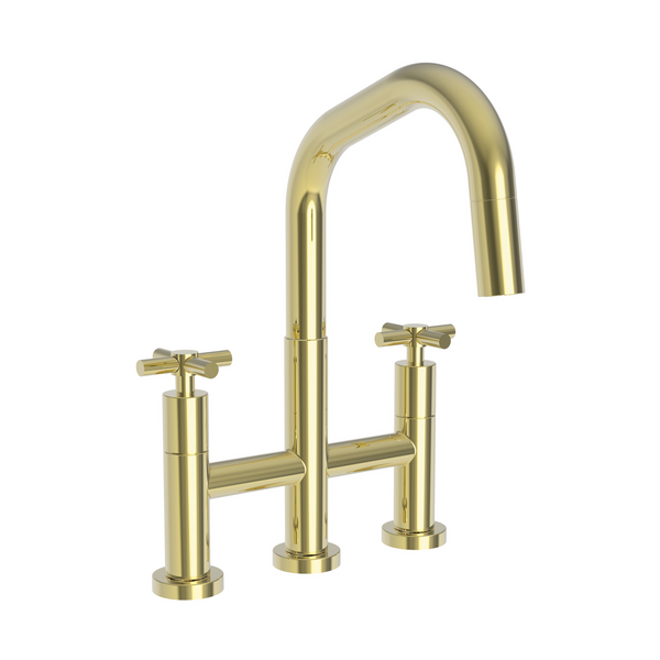 Newport Brass East Linear: Kitchen Bridge Pull-Down Faucet