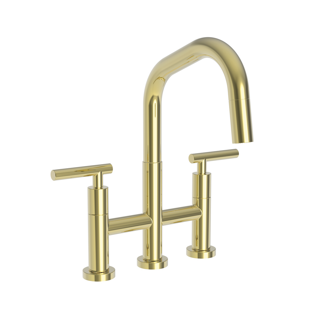 Newport Brass East Linear: Kitchen Bridge Pull-Down Faucet