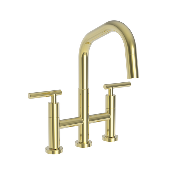 Newport Brass East Linear: Kitchen Bridge Pull-Down Faucet