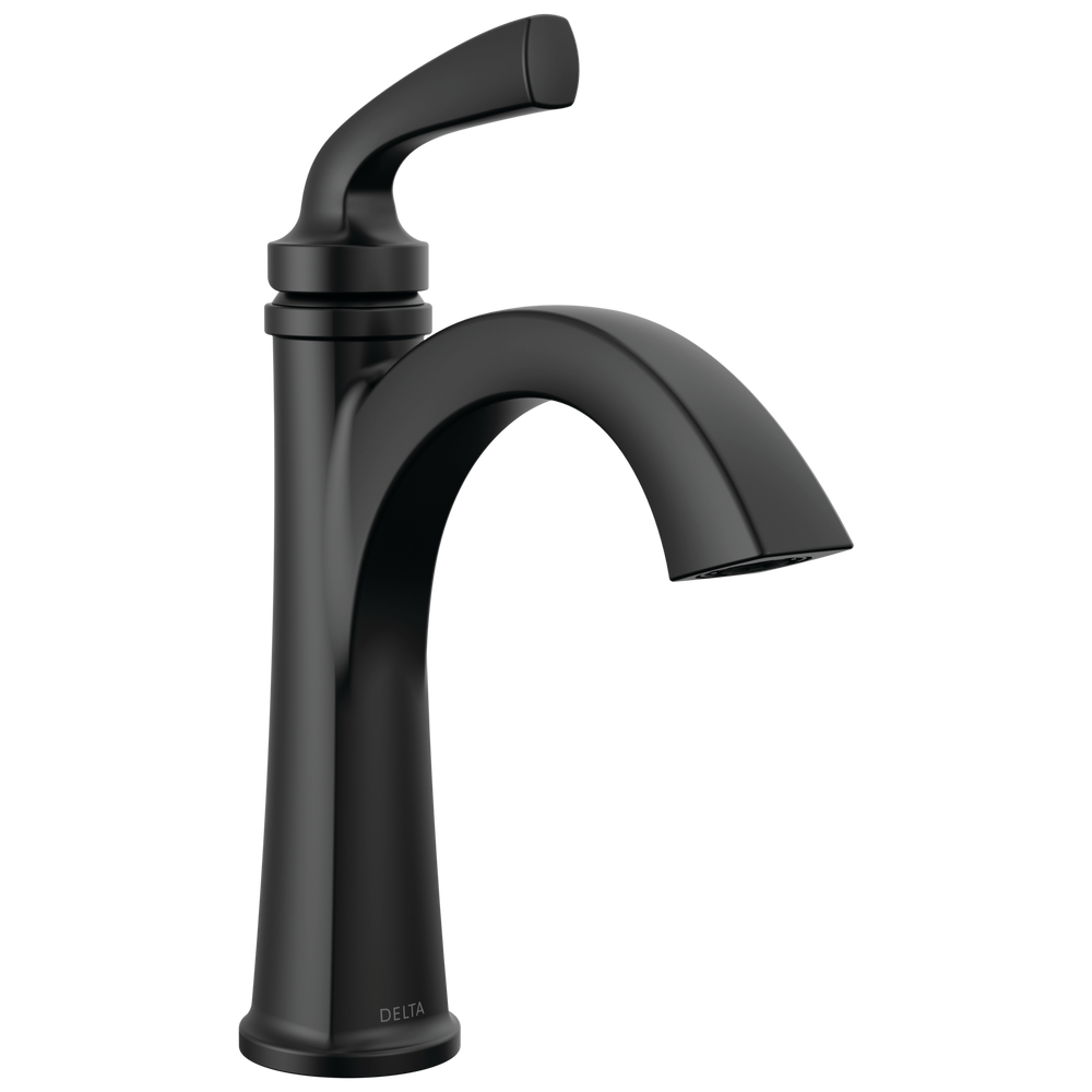 Delta Geist: Single Handle Bathroom Faucet - / Curve w/o Tab - D6 / Standard