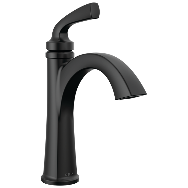 Delta Geist: Single Handle Bathroom Faucet - / Curve w/o Tab - D6 / Standard