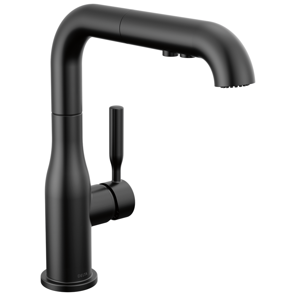 Delta Almari: Single Handle Pull-Out Kitchen Faucet - / Curve w/o Tab - D6 / Standard