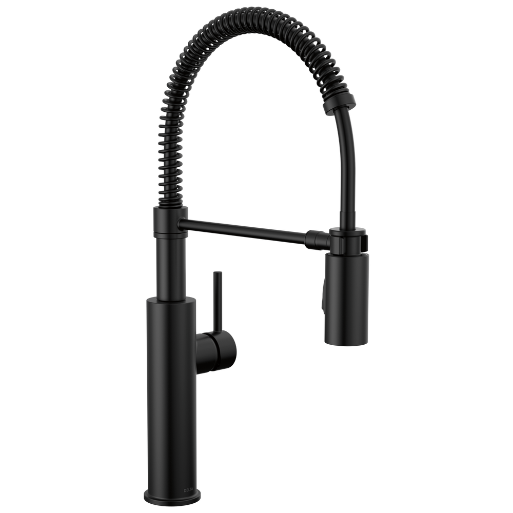 Delta Antoni: Single-Handle Pull-Down Spring Kitchen Faucet - / Curve w/o Tab - D6 / Sta