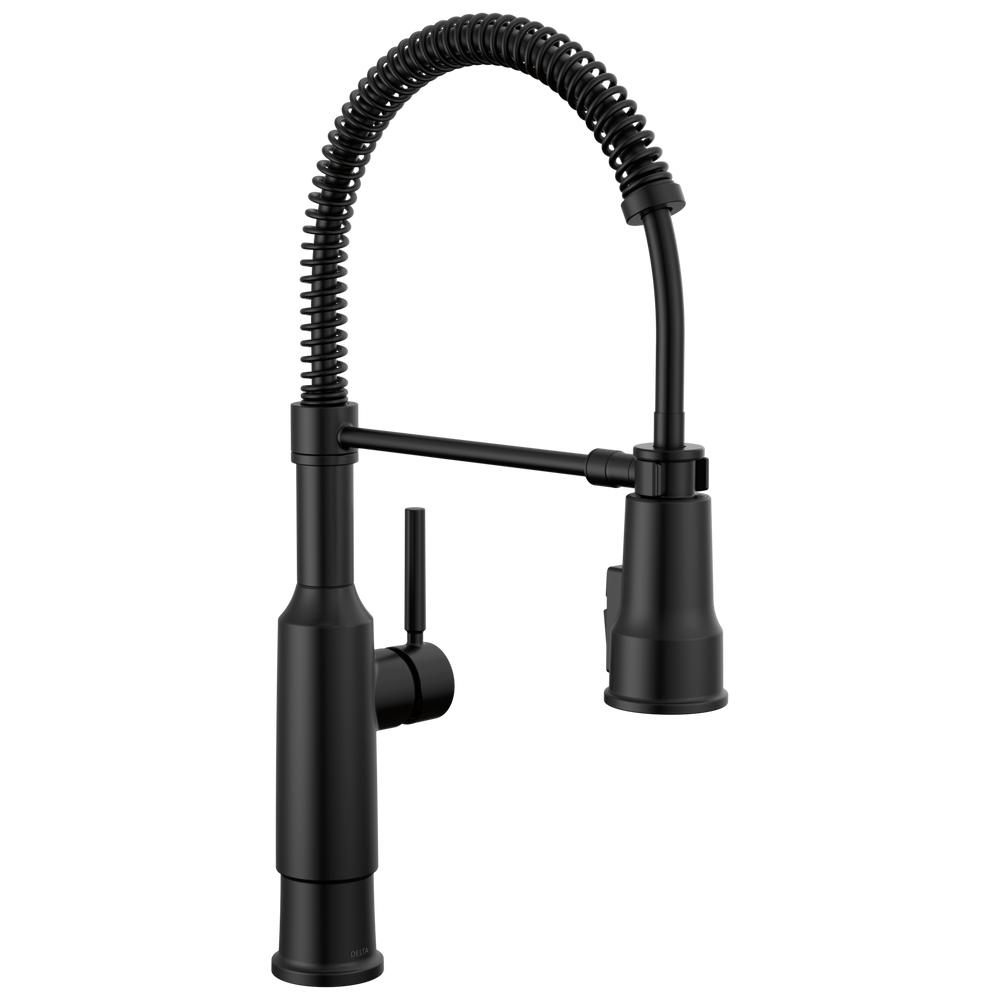 Delta Theodora: Single-Handle Pull-Down Spring Kitchen Faucet - / Curve w/o Tab - D6 / S