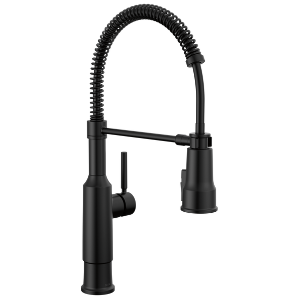 Delta Theodora: Single-Handle Pull-Down Spring Kitchen Faucet - / Curve w/o Tab - D6 / S