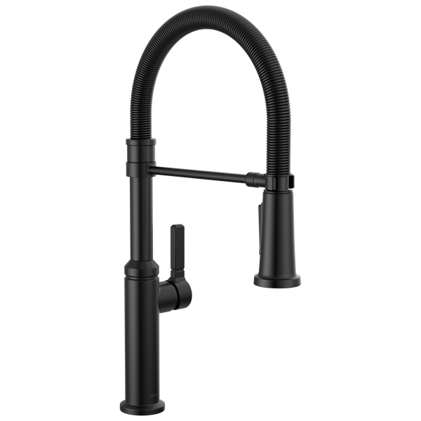 Delta Rhett: Single Handle Pull-Down Spring Kitchen Faucet - / Curve w/o Tab - D6 / Stan