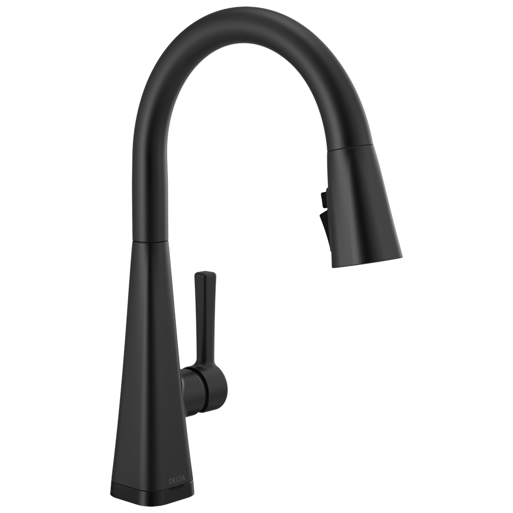 Delta Lenta: Single-Handle Pull-Down Kitchen Faucet with Touch2O Technology - / Curve w/