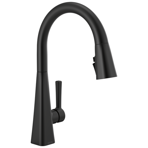 Delta Lenta: Single-Handle Pull-Down Kitchen Faucet - / Curve w/o Tab - D6 / Standard