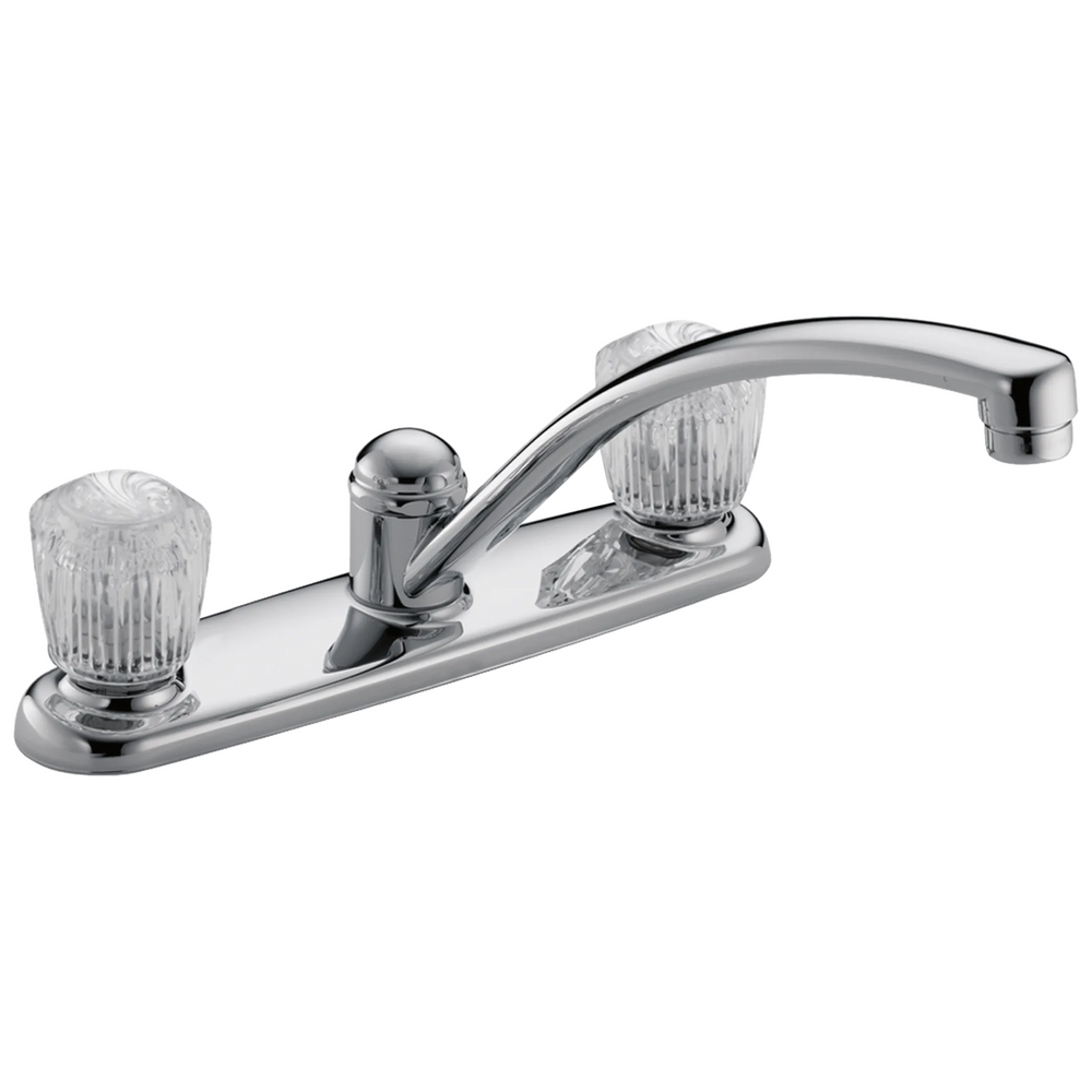 Delta 2100 / 2400 Series: Two Handle Kitchen Faucet - / Curve w/o Tab - D11 / Standard