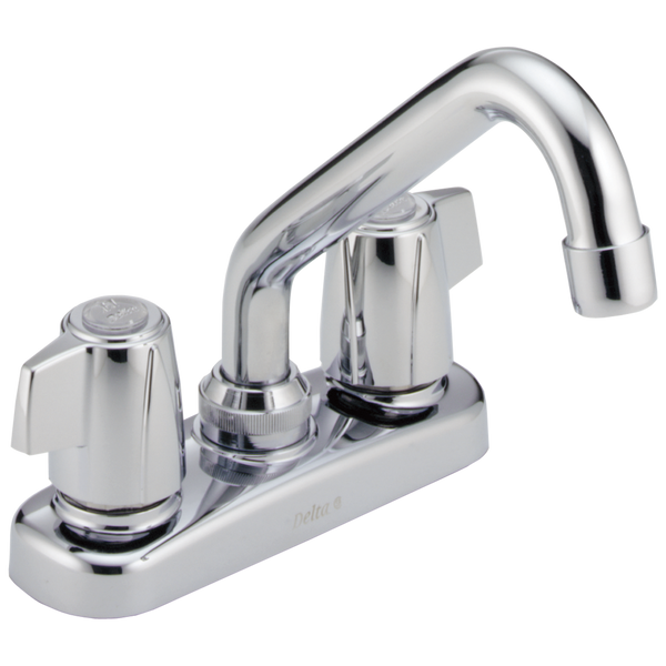 Delta Classic: Two Handle Laundry Faucet - / Curve w/o Tab - D6 / Standard