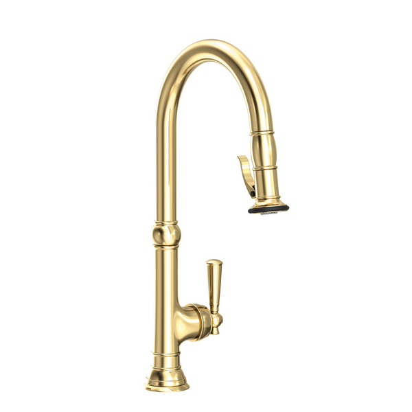 Newport Brass Jacobean: Pull-Down Kitchen Faucet - Trigger Spray