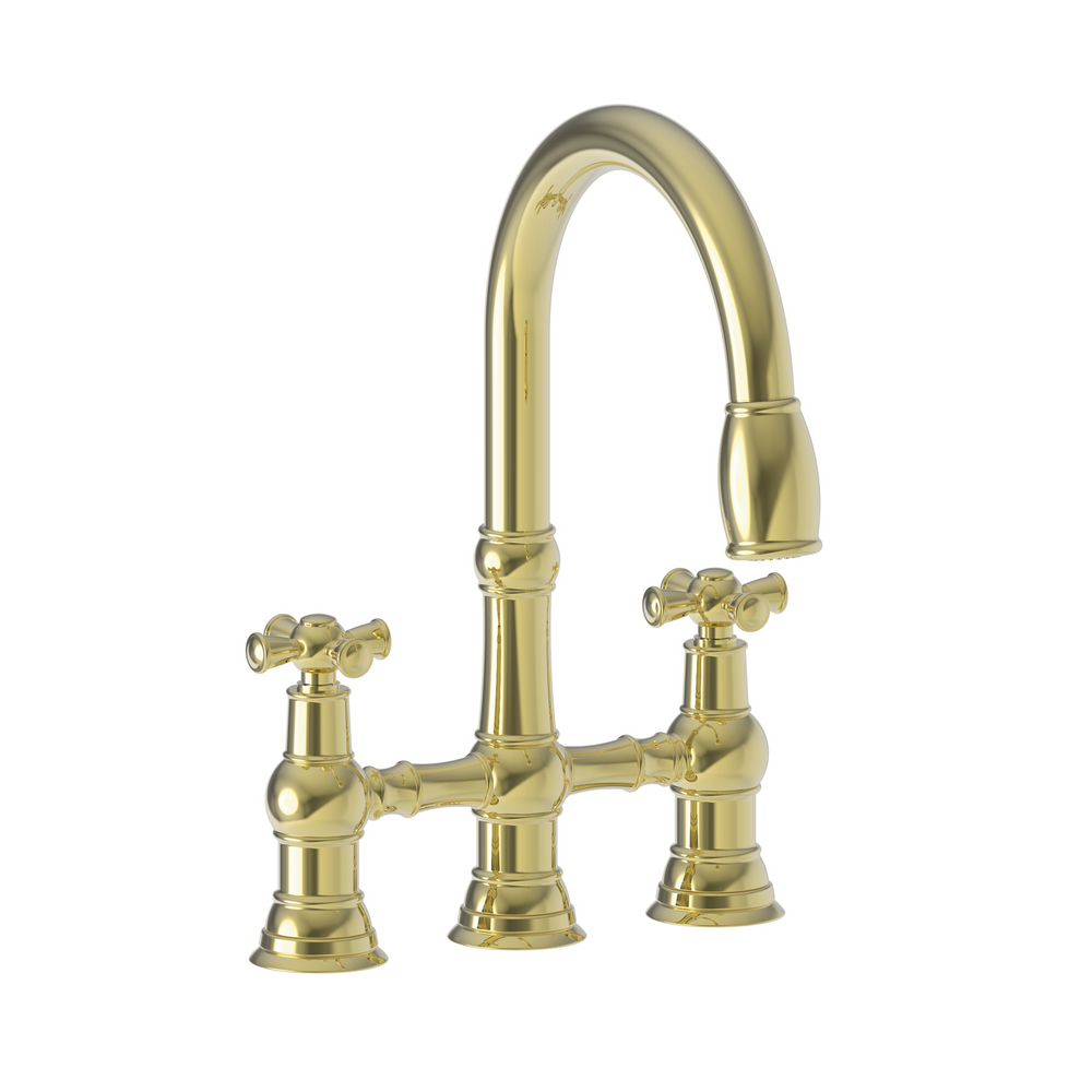 Newport Brass Jacobean: Kitchen Bridge Pull-Down Faucet