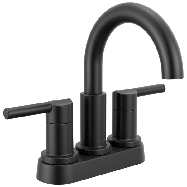 Delta Nicoli: Two Handle Centerset Bathroom Faucet - / Curve w/o Tab - D6 / Standard