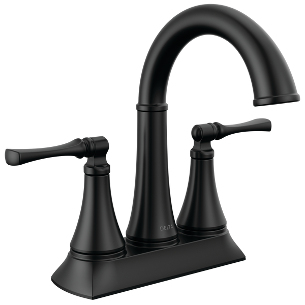 Delta Archdale: Two Handle Centerset Bathroom Faucet - / Curve w/o Tab - D6 / Standard