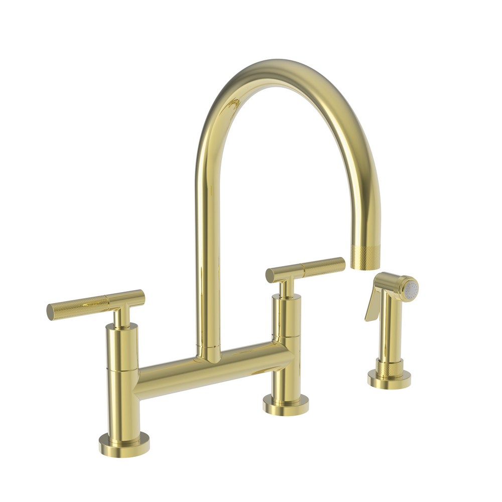 Newport Brass Muncy: Kitchen Bridge Faucet with Side Spray