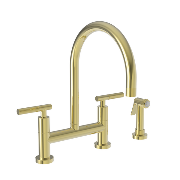 Newport Brass Muncy: Kitchen Bridge Faucet with Side Spray