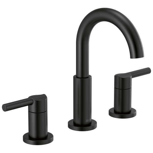 Delta Nicoli: Two Handle Widespread Bathroom Faucet - / Curve w/o Tab - D11 / Standard