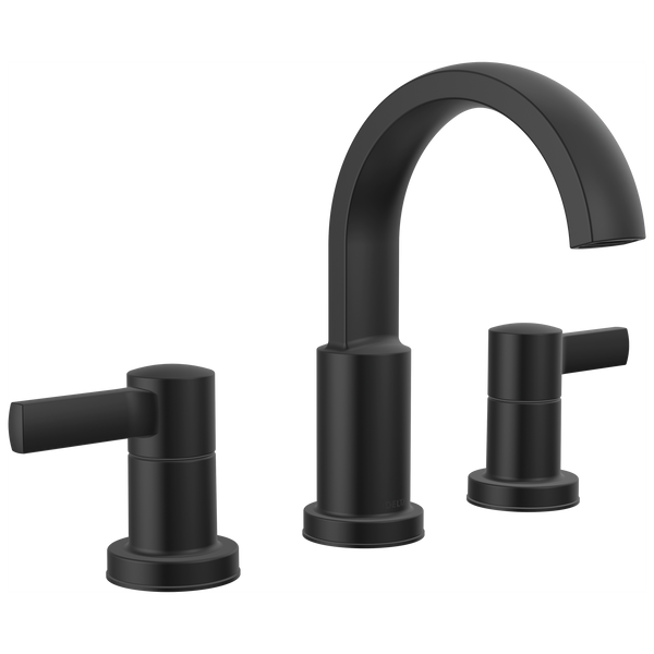 Delta Albion : Two Handle Widespread Bathroom Faucet - / Curve w/o Tab - D11 / Standard