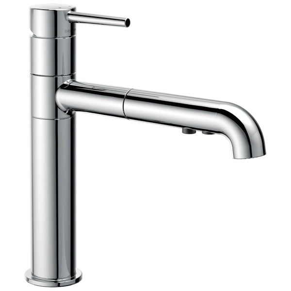 Delta Trinsic: Single Handle Pull-Out Kitchen Faucet - / Curve w/o Tab - D6 / Standard