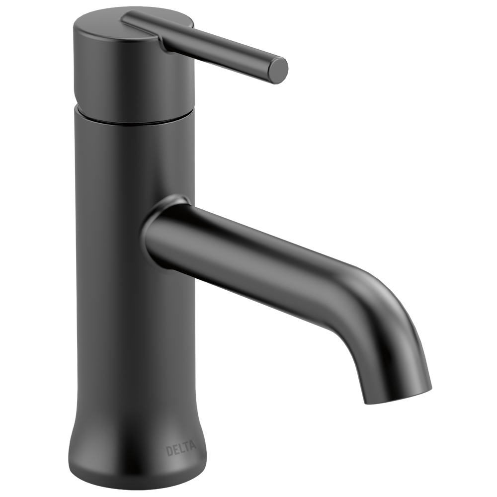 Delta Trinsic: Single Handle Bathroom Faucet - / Curve w/o Tab - D6 / Less Pop-Up Drain