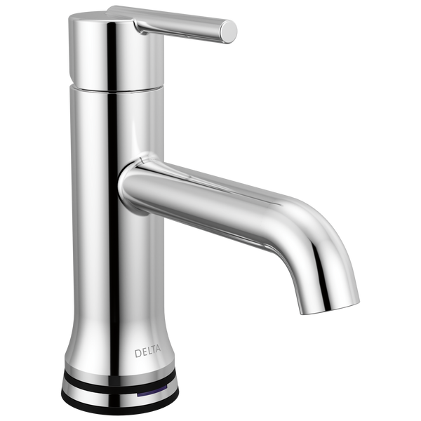 Delta Trinsic: Touch2O Bathroom Faucet with Touchless Technology - / Curve w/ Tab - DT7 / Met
