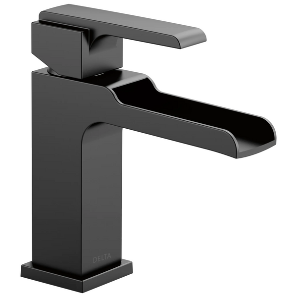 Delta Ara: Single Handle Channel Bathroom Faucet - / Curve w/o Tab - D6 / Less Pop-Up Dr