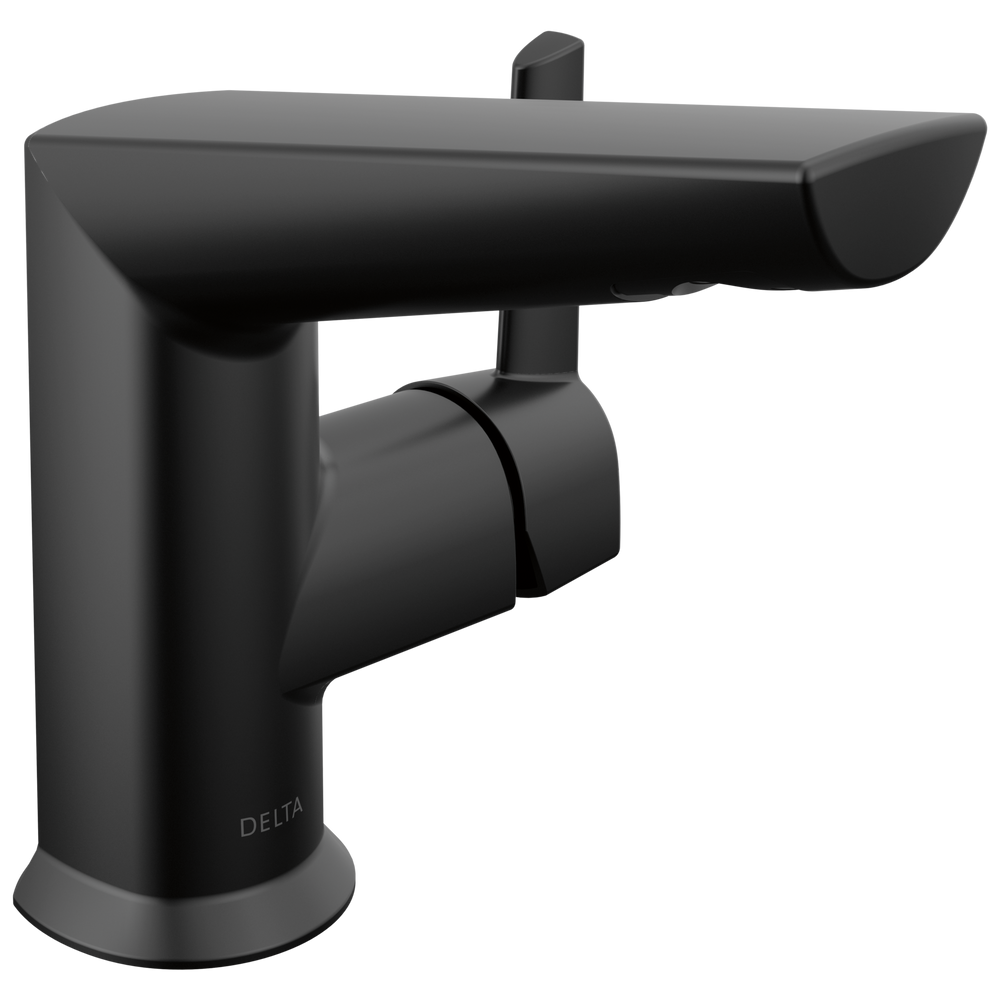 Delta Galeon: Single Handle Bathroom Faucet - / Curve w/o Tab - D6 / Metal Pop-Up Drain