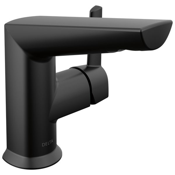 Delta Galeon: Single Handle Bathroom Faucet - / Curve w/o Tab - D6 / Metal Pop-Up Drain