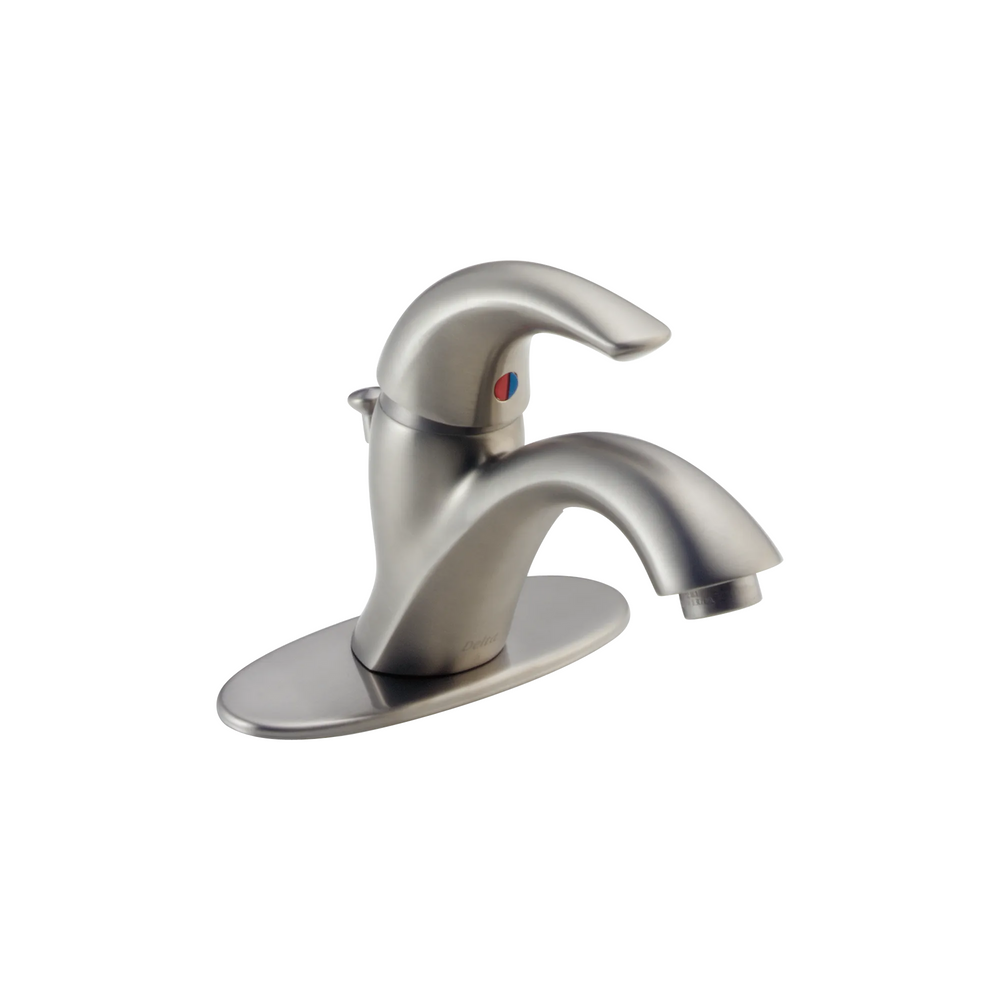 Delta Classic: Single Handle Bathroom Faucet - / Curve w/o Tab - D6 / Standard