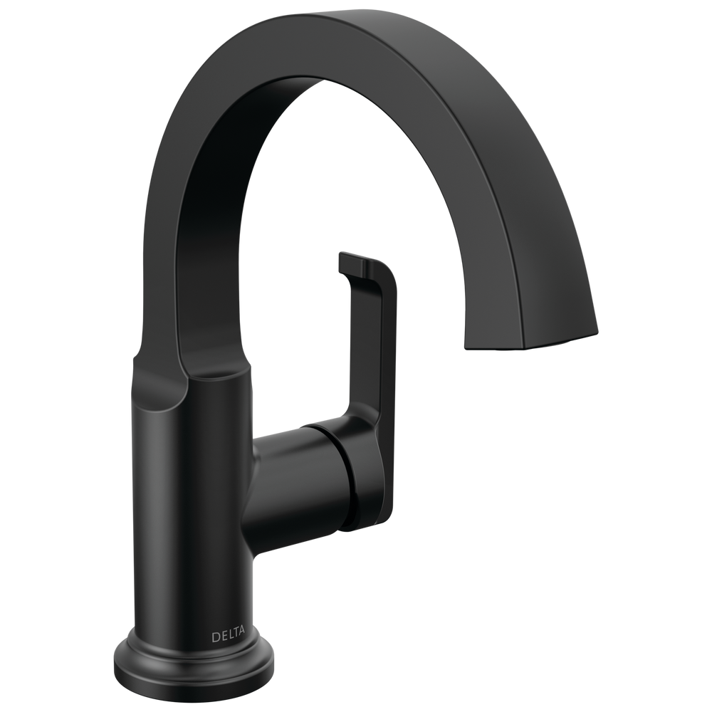 Delta Tetra: Single Handle Bathroom Faucet - / Curve w/o Tab - D6 / Standard