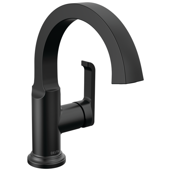 Delta Tetra: Single Handle Bathroom Faucet - / Curve w/o Tab - D6 / Standard