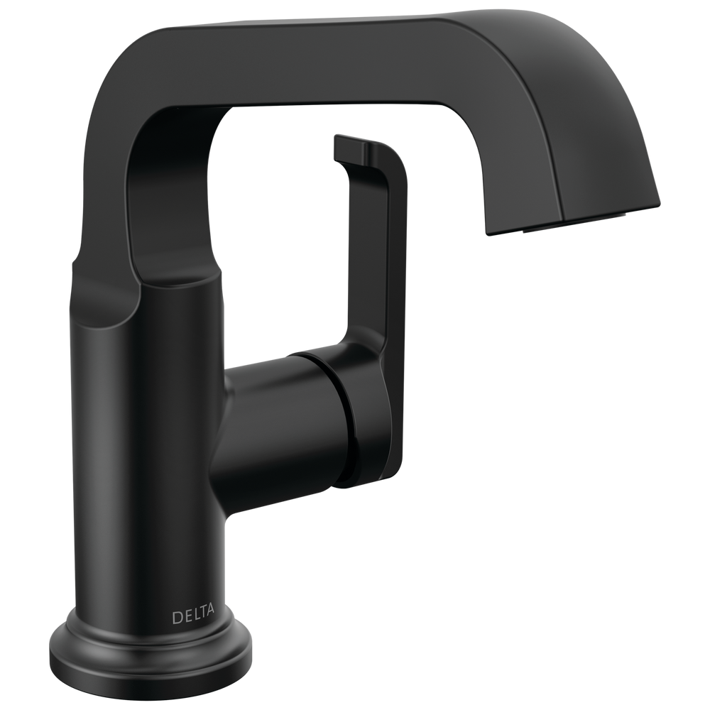 Delta Tetra: Single Handle Bathroom Faucet - / Curve w/o Tab - D6 / Standard