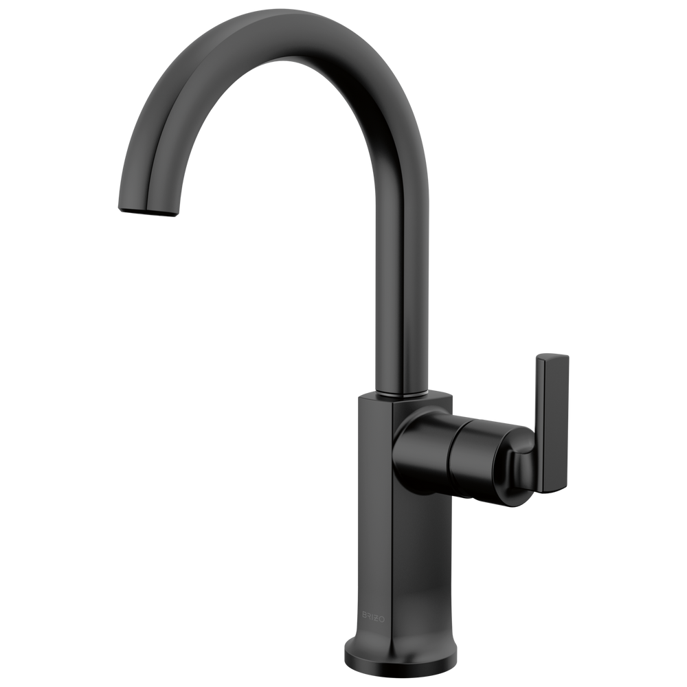 Brizo Kintsu: Bar Faucet with Arc Spout - Less Handle - / HLB006-BL / BL5 / Less Handle