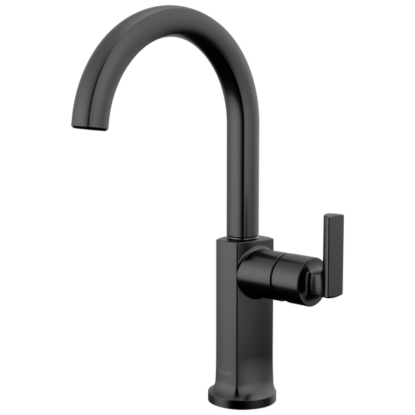 Brizo Kintsu: Bar Faucet with Arc Spout - Less Handle - / HLB006-BL / BL5 / Less Handle