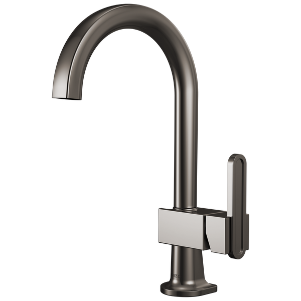Brizo Frank Lloyd Wright: Bar Faucet with Arc Spout - Less Handle - Brilliance Black Onyx / HLB022-B