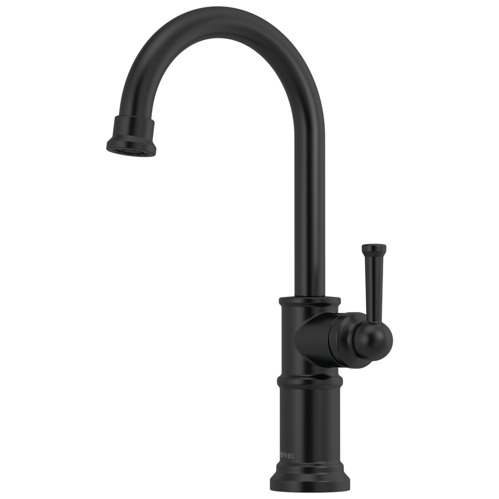 Brizo Artesso: Single Handle Bar Faucet - / Rectangle w/ Brizo Logo - BL5 / Standard