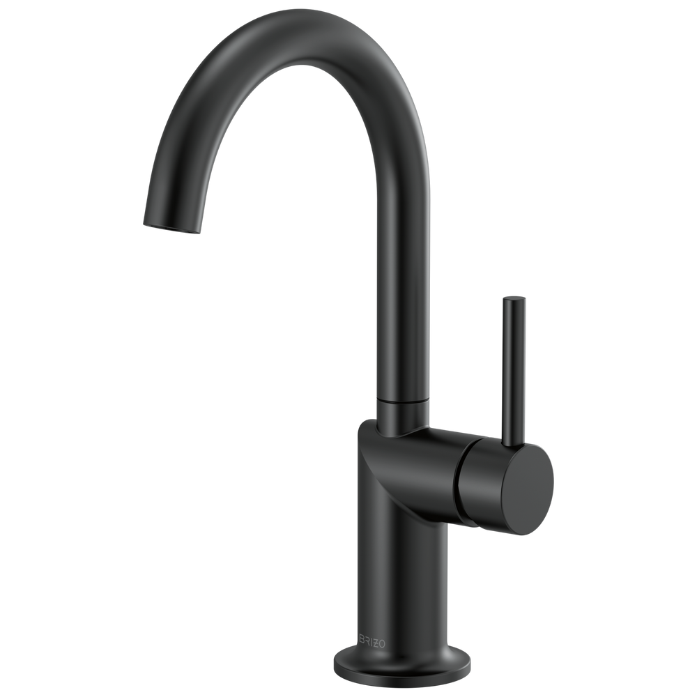 Brizo Odin: Bar Faucet with Arc Spout - Less Handle - / HLB175-BL / BL5 / Less Handle Pr
