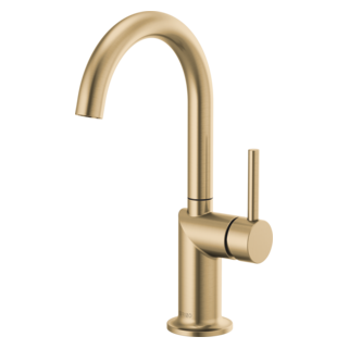Brizo Odin: Bar Faucet with Arc Spout - Less Handle - / HLB175-BL / BL5 / Less Handle Pr