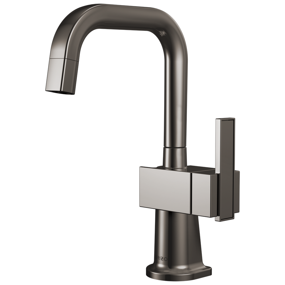 Brizo Frank Lloyd Wright: Beverage Faucet with Square Spout - Brilliance Black Onyx / Rectangle w/ B