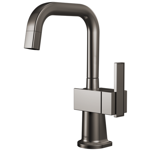 Brizo Frank Lloyd Wright: Beverage Faucet with Square Spout - Brilliance Black Onyx / Rectangle w/ B