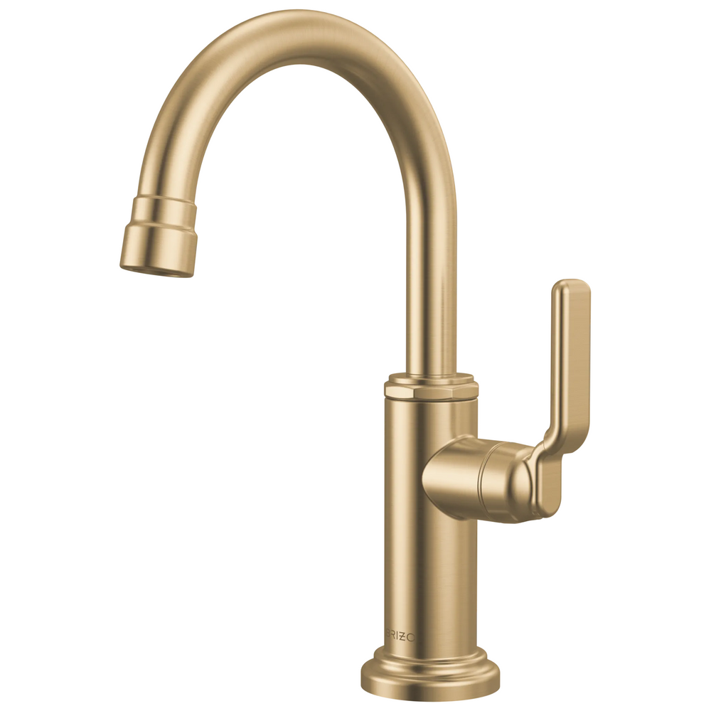 Brizo Faircroft Beverage Faucet with Arc Spout and Industrial Lever Handle