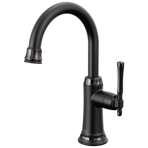 Brizo The Tulham Kitchen Collection by Brizo: Beverage Faucet - Matte Black / Black Onyx / Rectangle