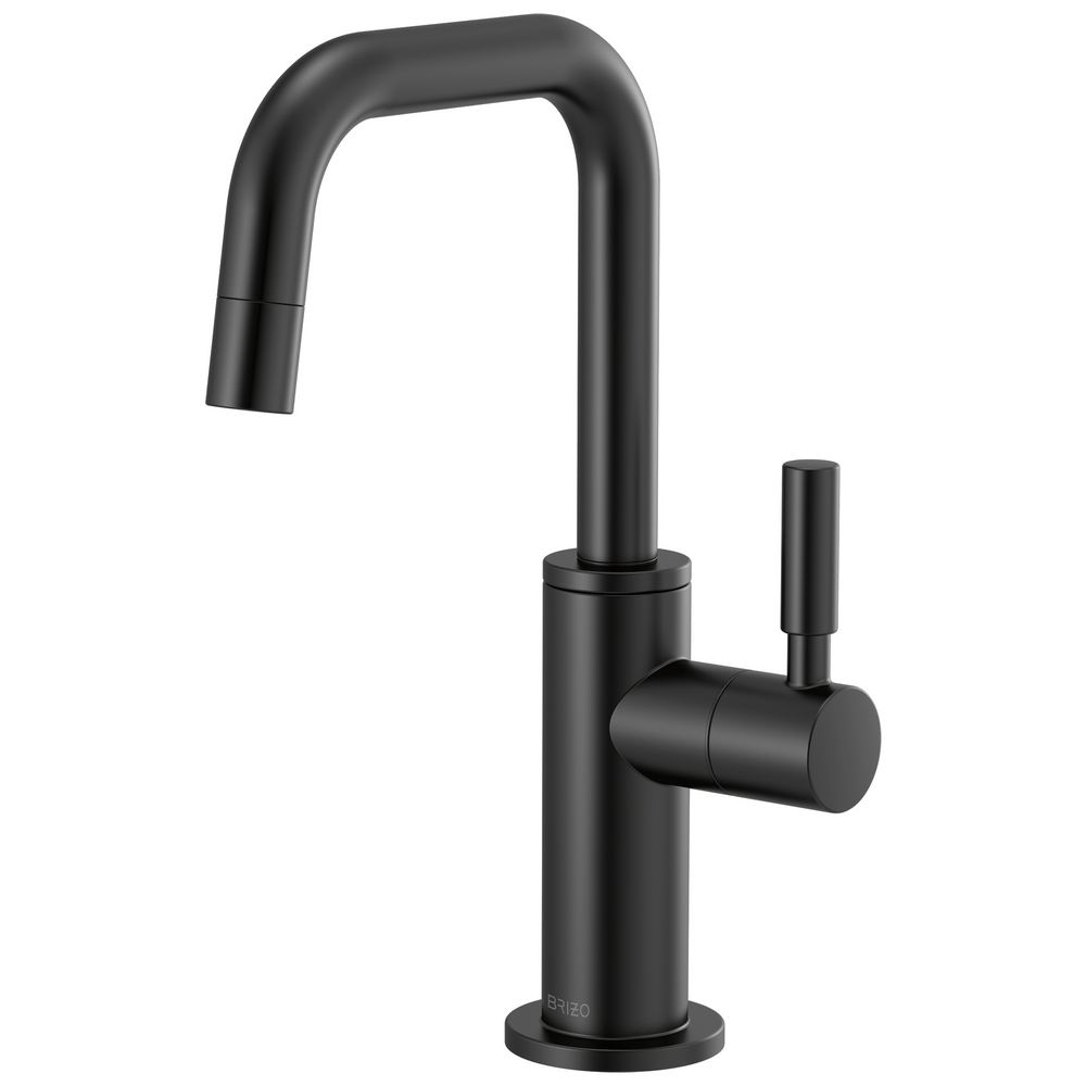 Brizo Odin: Beverage Faucet with Square Spout - / Rectangle w/ Brizo Logo - BL5 / Cold S