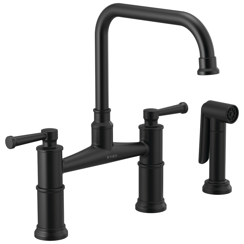 Brizo Artesso Bridge Faucet with Side Sprayer
