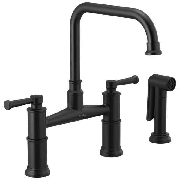 Brizo Artesso Bridge Faucet with Side Sprayer
