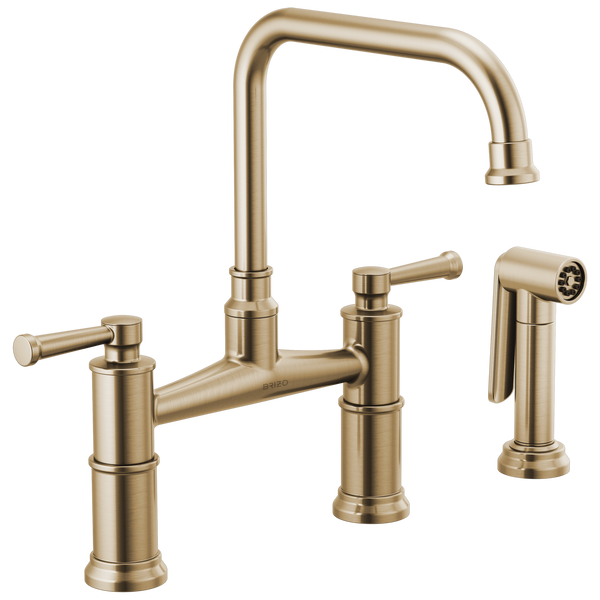 Brizo Artesso Bridge Faucet with Side Sprayer
