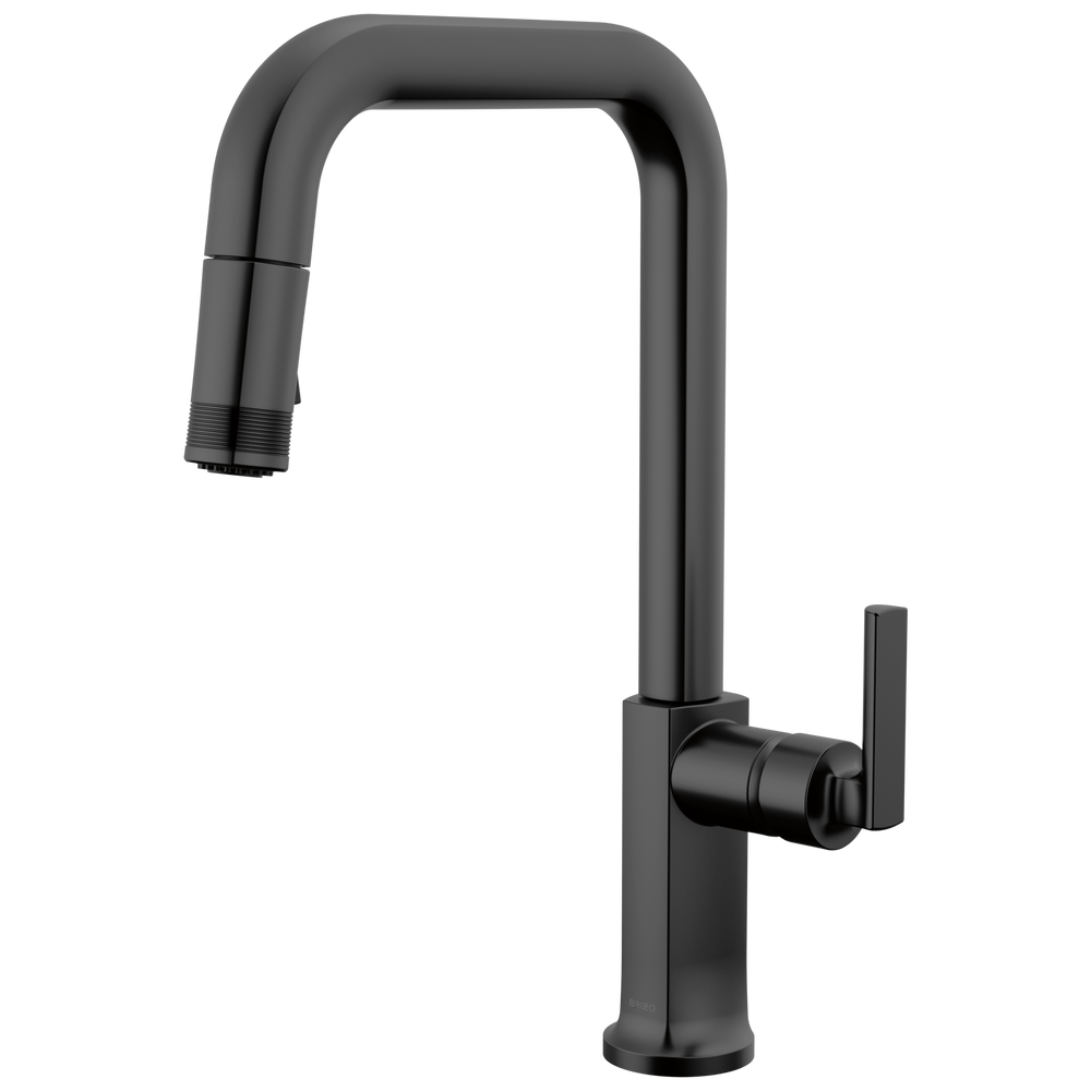 Brizo Kintsu: Pull-Down Faucet with Square Spout - Less Handle - / HLK006-BL / BL55 / Le