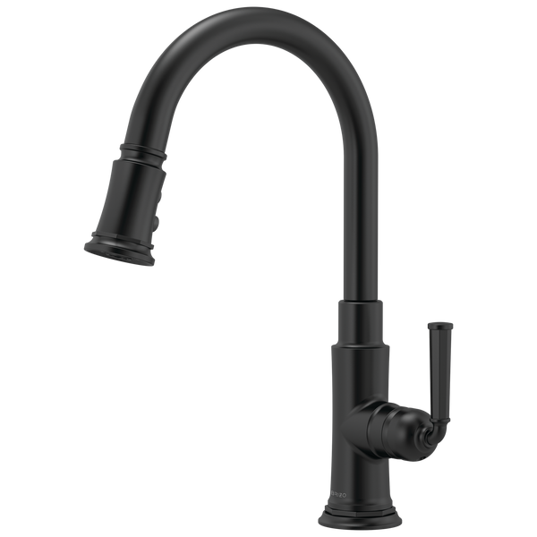 Brizo Rook: Pull-Down Faucet - / Rectangle w/ Brizo Logo - BL55 / Standard
